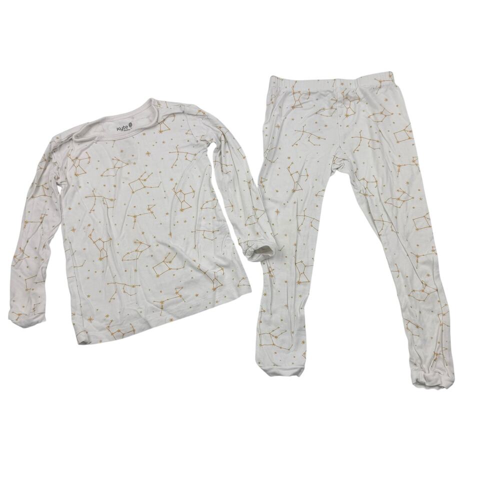 Kyte Baby Cloud Constellation Gold Bamboo Pajama Set, 2T